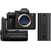 Sony A7R VI with VG-G6 Vertical Grip and Spare NP-SA100 Battery