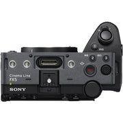Sony FX5 Full-Frame Cinema Camera with XLR-H2 Handle Unit and Manfrotto 504X/645 FAST Twin Aluminium Video Tripod Kit