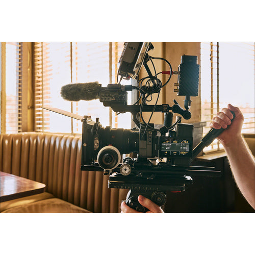 Sony FX5 Full-Frame Cinema Camera with XLR-H2 Handle Unit and Manfrotto 504X/645 FAST Twin Aluminium Video Tripod Kit
