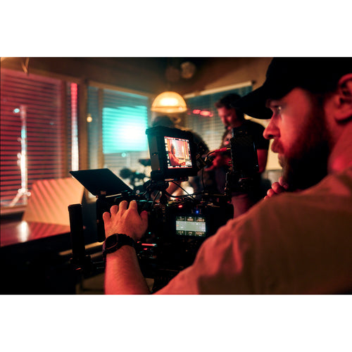Sony FX5 Full-Frame Cinema Camera with XLR-H2 Handle Unit and Manfrotto 504X/645 FAST Twin Aluminium Video Tripod Kit