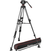 Sony FX5 Full-Frame Cinema Camera with XLR-H2 Handle Unit and Manfrotto 504X/645 FAST Twin Aluminium Video Tripod Kit