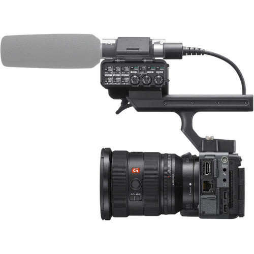 Sony FX5 Full-Frame Cinema Camera with XLR-H2 Handle Unit and Manfrotto 504X/645 FAST Twin Aluminium Video Tripod Kit