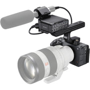 Sony FX5 Full-Frame Cinema Camera with XLR-H2 Handle Unit and Manfrotto 504X/645 FAST Twin Aluminium Video Tripod Kit
