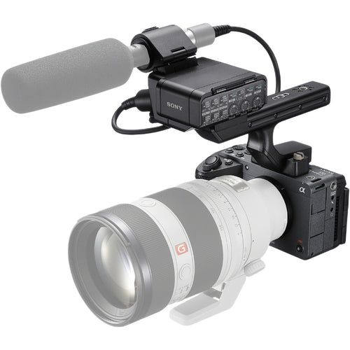 Sony FX5 Full-Frame Cinema Camera with XLR-H2 Handle Unit and Manfrotto 504X/645 FAST Twin Aluminium Video Tripod Kit