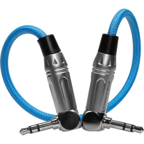 Kondor Blue 3.5mm to 3.5mm Right-Angle Timecode Audio Cable (10