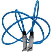 Kondor Blue 3.5mm Right-Angle TRS Stereo Audio Cable (48
