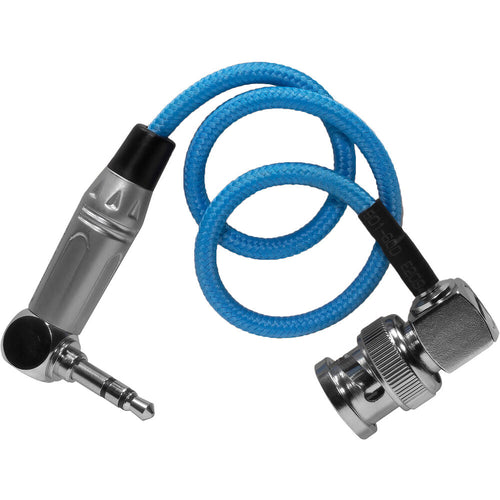 Kondor Blue BNC to 3.5mm Right-Angle Timecode Cable for Broadcast Cameras (10