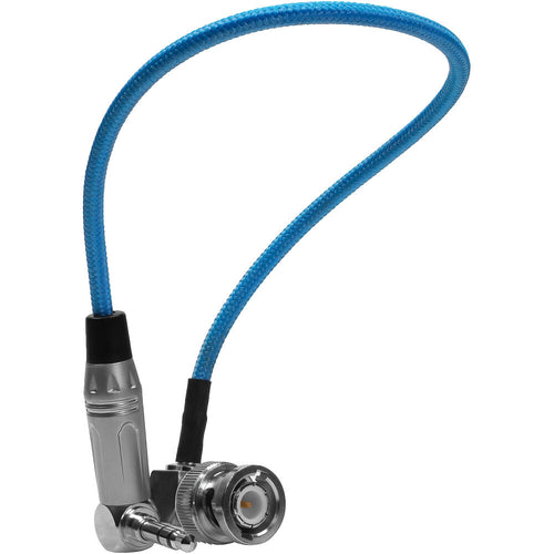 Kondor Blue BNC to 3.5mm Right-Angle Timecode Cable for Broadcast Cameras (10