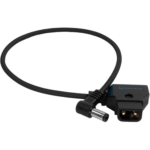 Kondor Blue Straight D-Tap to DC 2.5mm Right-Angle Cable (Raven Black,15