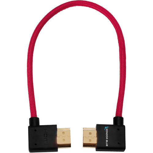 Kondor Blue Right-Angle to Left-Angle High-Speed HDMI Cable (12