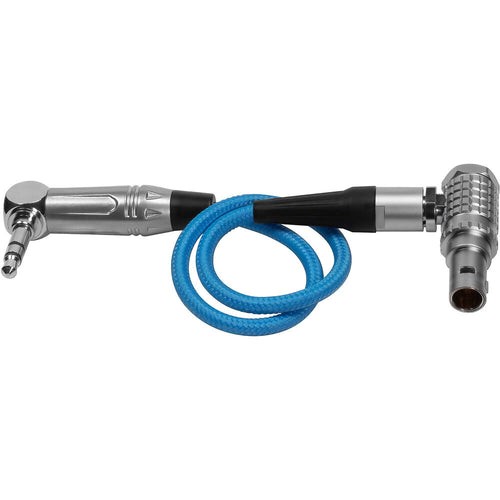 Kondor Blue EXT LEMO 9-Pin to 3.5mm Right-Angle Timecode Cable for RED KOMODO/V-RAPTOR (10