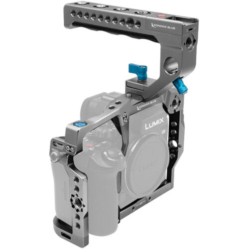 Kondor Blue Camera Cage with Top Handle for Panasonic Lumix S5II/X