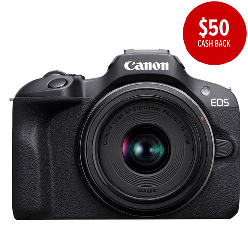 Canon EOS R100 Single Kit with RF-S 18-45mm f/4.5-6.3 IS STM