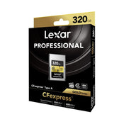 Lexar Professional CFexpress Type A Gold Series Card Capacity: 320GB