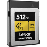 Lexar Professional Gold 512GB CFexpress Type B 1750MB/s Memory Card