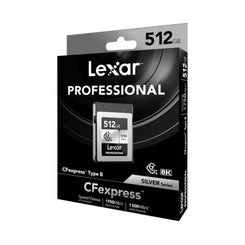 Lexar Professional 512GB CFexpress 1750MB/s Type B Silver Series Memory Card