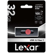 Lexar 32GB JumpDrive Dual Drive D300 USB 3.2 Gen 1 Type-C