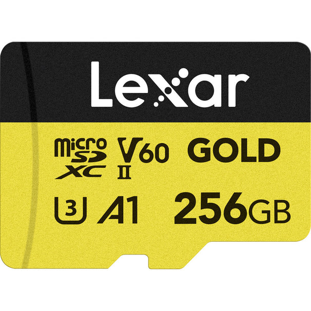 Lexar Professional Gold 256GB microSDXC 280MB/s UHS-II Memory Card - V60