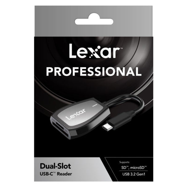 Lexar Professional USB-C Dual-Slot SD and MicroSD Card Reader