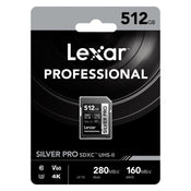 Lexar Professional Silver Pro 512GB SDXC 280MB/s UHS-II Memory Card - V60
