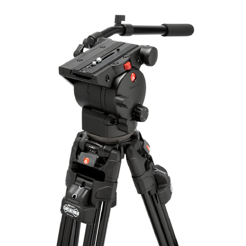Manfrotto 526 P Video Head with 645 Fast Twin Aluminum Triprod