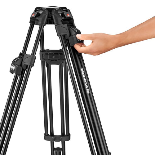 Manfrotto 526 P Video Head with 645 Fast Twin Aluminum Triprod