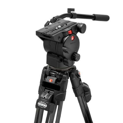 Manfrotto 526 Video Head with 645 Fast Twin Carbon Tripod