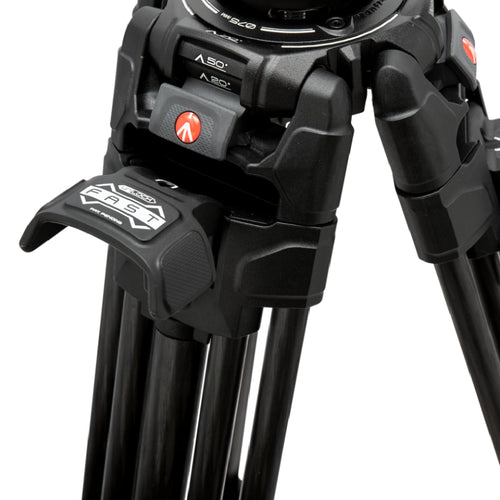 Manfrotto 526 Video Head with 645 Fast Twin Carbon Tripod