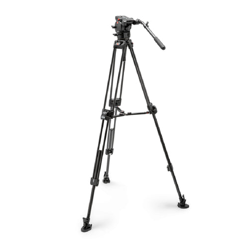 Manfrotto 526 Video Head with 645 Fast Twin Carbon Tripod
