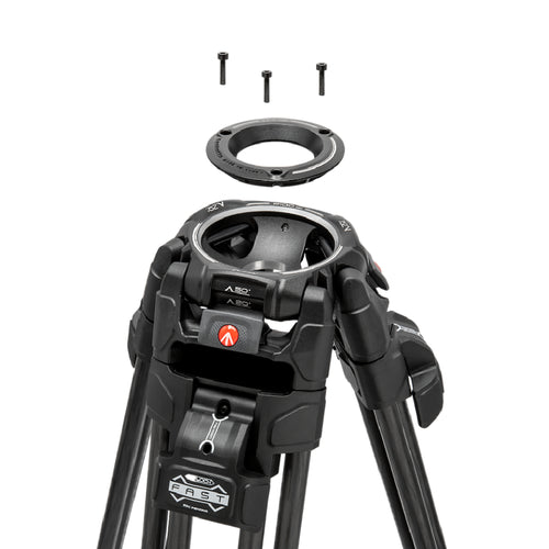 Manfrotto 526 Video Head with 645 Fast Twin Carbon Tripod
