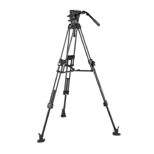 Manfrotto 526 Video Head with 645 Fast Twin Carbon Tripod