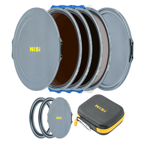 NiSi JetMag Pro Landscape ND Kit 95MAG Magnetic Filter Kit (FS ND 3 Stop, FS ND 6 Stop, FS ND 10 Stop, TC CPL, 86mm/95mm Adaptors, Two Front Caps, Back Cap, Caddy Pouch)