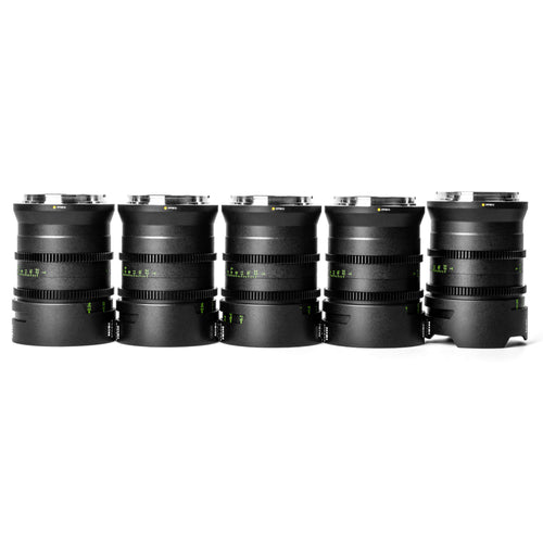 NiSi ATHENA PRIME Full Frame Cinema Lens Kit with 5 Lenses 14mm T2.4, 25mm T1.9, 35mm T1.9, 50mm T1.9, 85mm T1.9 + Hard Case (G Mount | No Drop In Filter)