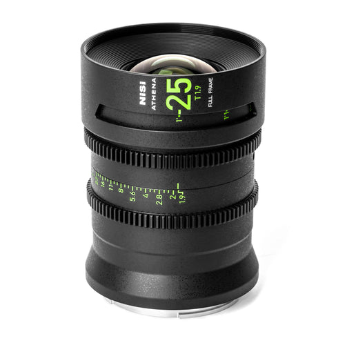 NiSi ATHENA PRIME Full Frame Cinema Lens Kit with 5 Lenses 14mm T2.4, 25mm T1.9, 35mm T1.9, 50mm T1.9, 85mm T1.9 + Hard Case (G Mount | No Drop In Filter)
