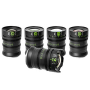 NiSi ATHENA PRIME Full Frame Cinema Lens Kit with 5 Lenses 14mm T2.4, 25mm T1.9, 35mm T1.9, 50mm T1.9, 85mm T1.9 + Hard Case (G Mount | No Drop In Filter)