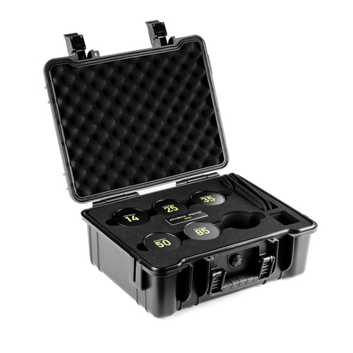 NiSi ATHENA PRIME Full Frame Cinema Lens Kit with 5 Lenses 14mm T2.4, 25mm T1.9, 35mm T1.9, 50mm T1.9, 85mm T1.9 + Hard Case (E Mount | No Drop In Filter)