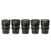 NiSi ATHENA PRIME Full Frame Cinema Lens Kit with 5 Lenses 14mm T2.4, 25mm T1.9, 35mm T1.9, 50mm T1.9, 85mm T1.9 + Hard Case (E Mount | No Drop In Filter)
