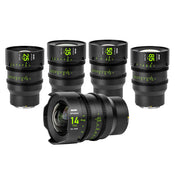 NiSi ATHENA PRIME Full Frame Cinema Lens Kit with 5 Lenses 14mm T2.4, 25mm T1.9, 35mm T1.9, 50mm T1.9, 85mm T1.9 + Hard Case (E Mount | No Drop In Filter)