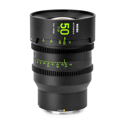 NiSi ATHENA PRIME Full Frame Cinema Lens (E Mount | No Drop In Filter)