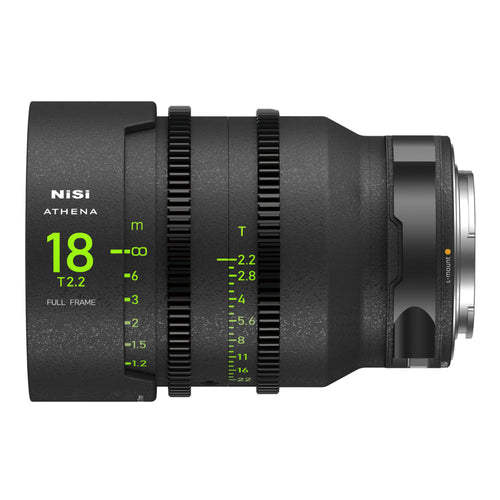 NiSi ATHENA PRIME Full Frame Cinema Lens ADD-ON Kit with 3 Lenses 18mm T2.2, 40mm T1.9, 135mm T2.2 + Hard Case (L Mount)