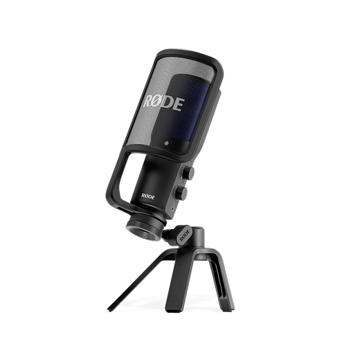 Rode USB + condenser microphone featuring an ultra low noise, high gain Revolution Preamp