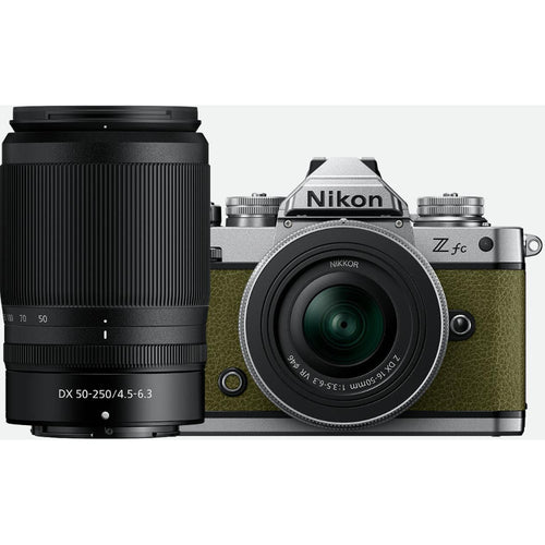 Nikon Z fc Mirrorless Camera with NIKKOR 16-50mm VR SL and 50-250mm VR