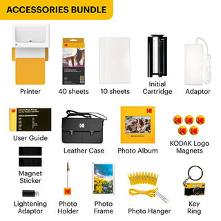 Kodak Instant Dock Plus Cartridge + Accessories Bundle - Yellow