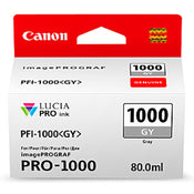 Canon PFI1000GY High Yield Ink Cartridge 1465 Pages - Grey