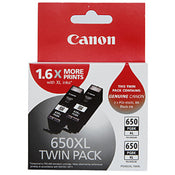 Canon PGI650XLBK-TWIN High Yield Ink Cartridge Twin Pack - Black