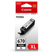 Canon PGI670XLBK-Twin High Yield Ink Cartridge Twin Pack - Black
