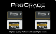 ProGrade Digital 256GB microSDXC UHS-II 250MB/s Gold Memory Card with Adapter (2 Pack) - V60