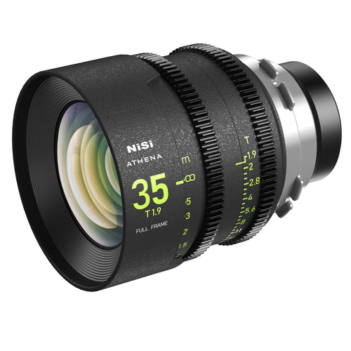 NiSi ATHENA PRIME Full Frame Cinema Lens Kit with 5 Lenses 14mm T2.4, 25mm T1.9, 35mm T1.9, 50mm T1.9, 85mm T1.9 + Hard Case (PL Mount)