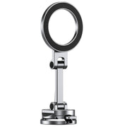 Leofoto PM-02 Magnetic Quick Car Mount with Arca Plate for Mobile Phones - Silver
