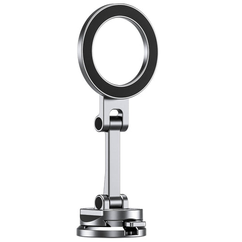 Leofoto PM-02 Magnetic Quick Car Mount with Arca Plate for Mobile Phones - Silver
